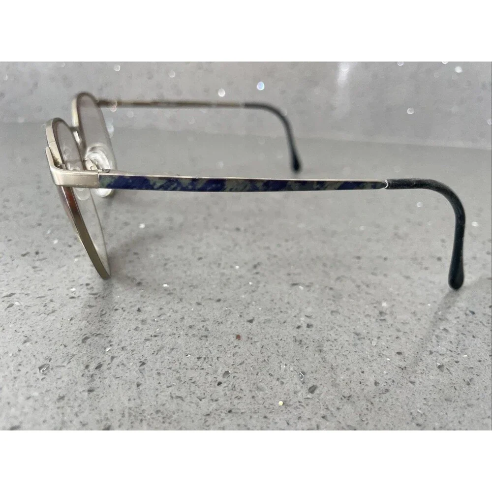 Luxottica 438 Seafoam blue Eyeglasses Frames ONLY Full Rim 54-19-135 Italy